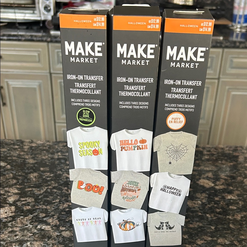 MAKE Market Iron-On Transfer Set - Halloween Designs